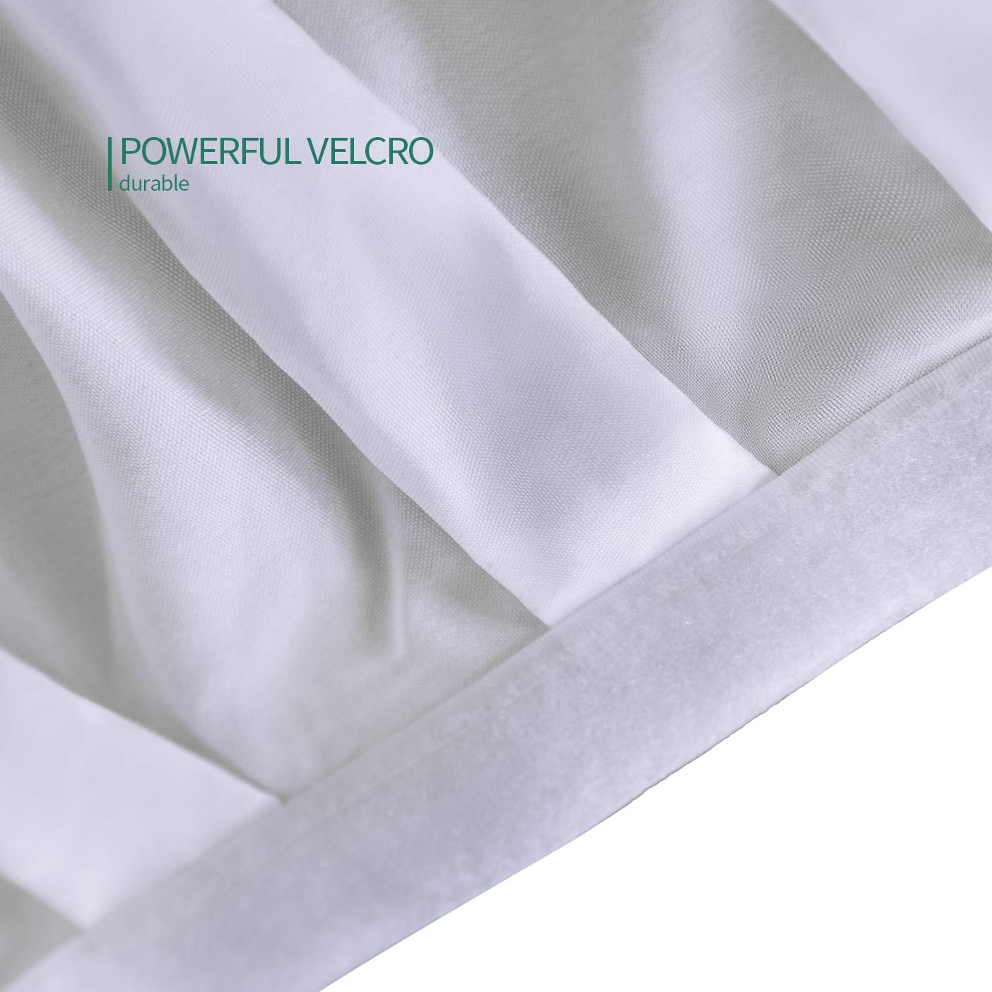 Surmente 2 Pack White Table Skirt, 14ft Polyester Tablecloth for Weddings, Banquets, or Restaurants