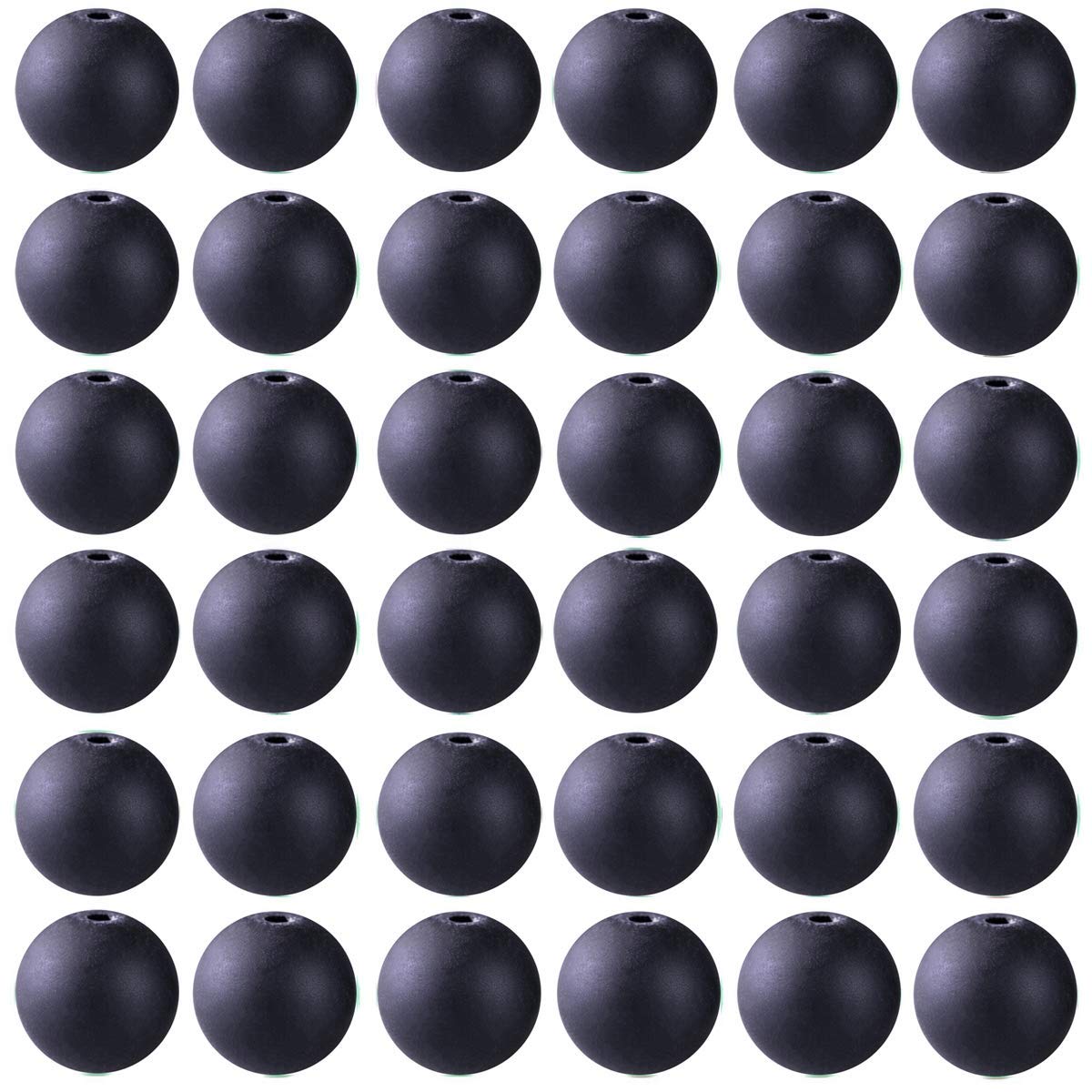 Natural Stone Beads 100pcs 10mm Matte Black Onyx Agate Dull Polish Round Real Stone Beading Loose Gemstone DIY Smooth Beads for Bracelet Necklace Earrings Jewelry Making (Matte Black Onyx, 10mm)
