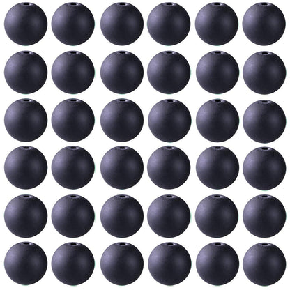 Natural Stone Beads 100pcs 10mm Matte Black Onyx Agate Dull Polish Round Real Stone Beading Loose Gemstone DIY Smooth Beads for Bracelet Necklace Earrings Jewelry Making (Matte Black Onyx, 10mm)