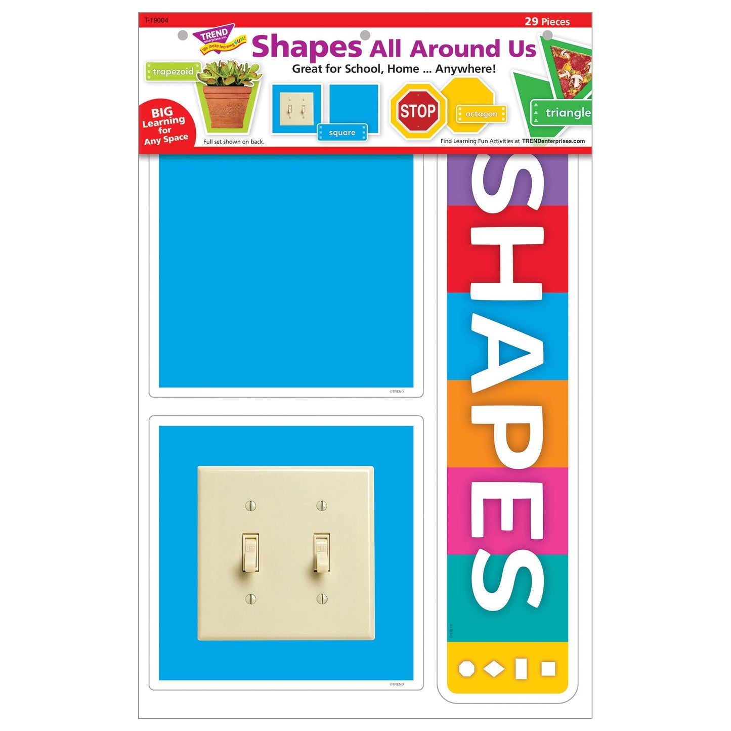 Trend Enterprises Shapes All Around Us Learning Set, by TREND enterprises, Inc., Dry Erase Learning Set, Ages 4-8