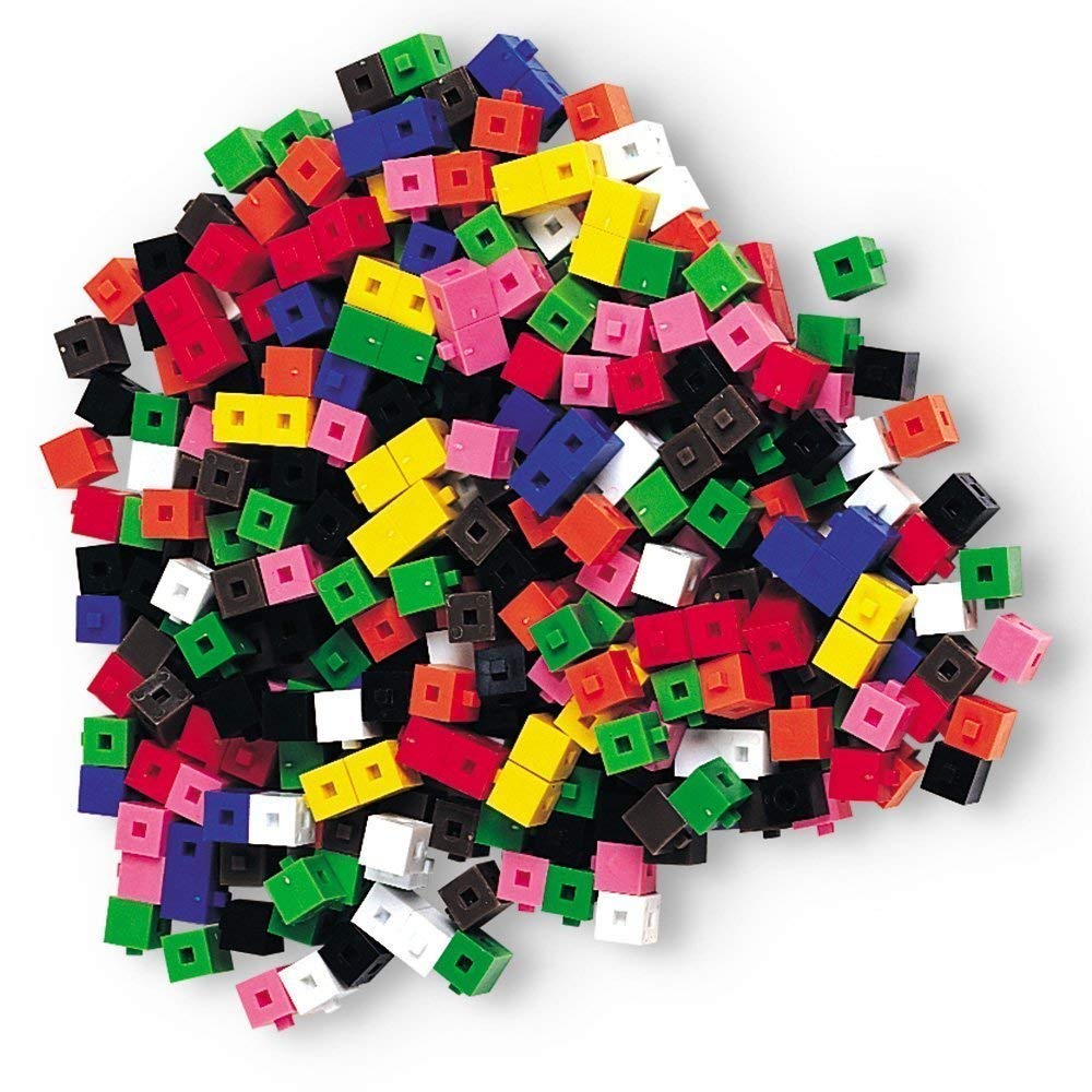 hand2mind Centimeter Connecting Cubes Set, Plastic Counting and Learning Manipulatives for Elementary Classrooms, Set of 500