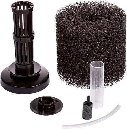 UNEAK Small Aquarium Sponge Filter Fish Tank Silent Filteration Breeding Fry Betta Shrimp Nano Tank Accessories Air Stone 4-inch Airline Tubing up to 10 Gallon
