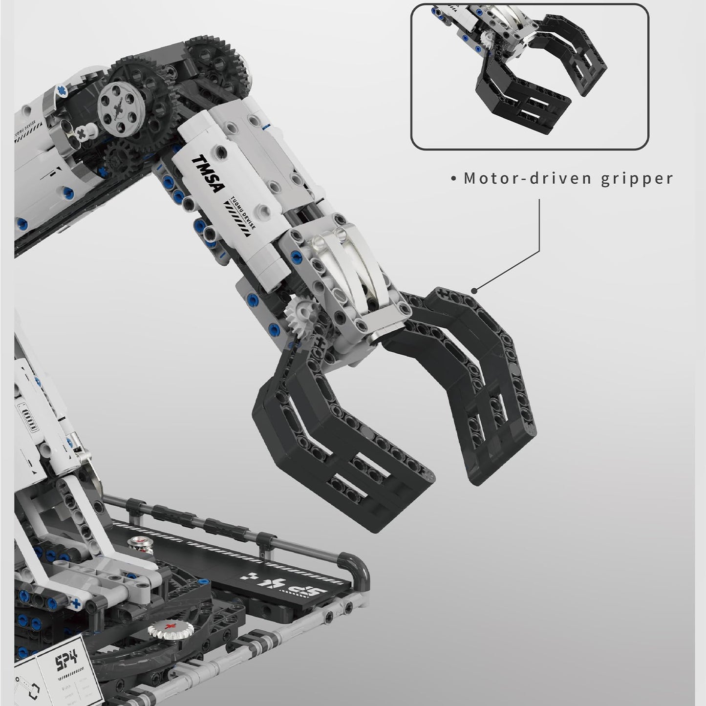 Robotic Arm Building Blocks Set, Programmable Stem Toys for Ages 8-13, Technic Coding Robot Toys for Kidults, 1029 Pcs Educational Projects for School, APP & Remote Control with Rechargeable Battery
