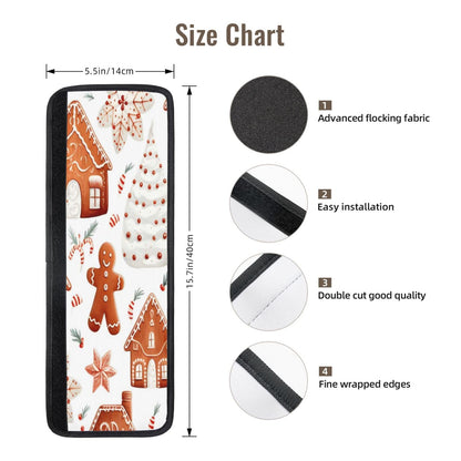 Edafol Christmas Tree Gingerbread Snow 2 Pcs Refrigerator Door Handle Covers Set of 2 Non Slip Kitchen Appliance Fridge Handle Cover Oven Microwave Dishwasher Handle Dust Covers Protector