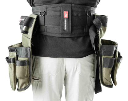 Diamondback 6" Padded Tool Belt for Men & Women - Ideal Framer Carpenter Ironworker - Versatile Padded Work Belt for Tool Pouches & Holsters - Tool Belt Only (Black)