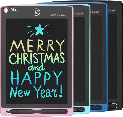 LCD Writing Tablet 8.5 Inch 4 Pack Electronic Writing Drawing Pads Doodle Board Travel Toys for Toddler Birthday Gift for Kids Boys Girls Age 3 4 5 6 7 8