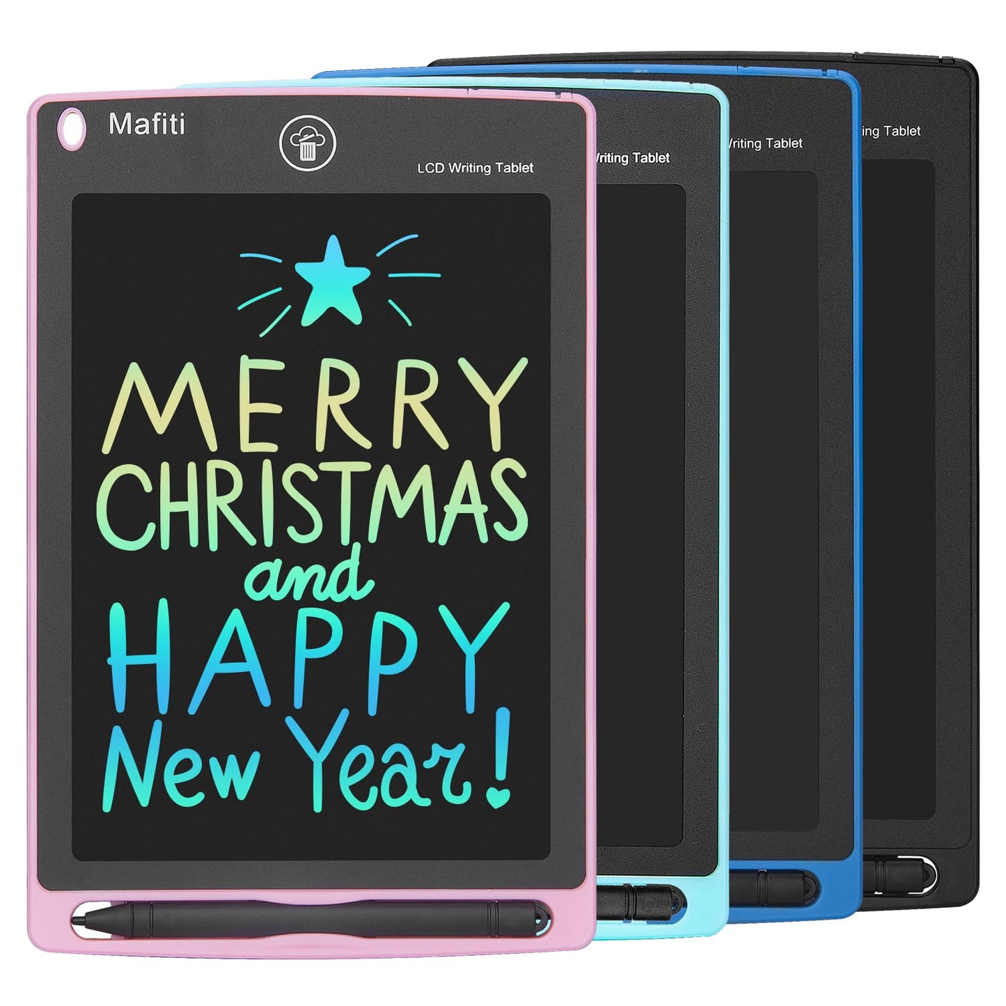 LCD Writing Tablet 8.5 Inch 4 Pack Electronic Writing Drawing Pads Doodle Board Gift for Kids Boys Girls