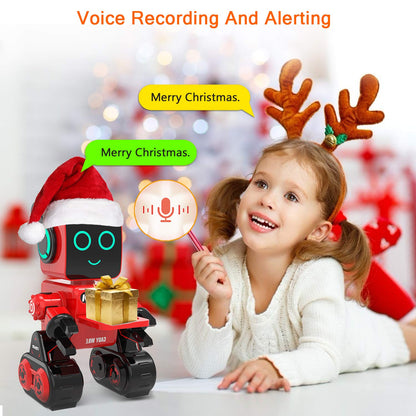 okk Robot Toy for Kids, Smart RC Robot Kit with Touch and Sound Control Robotics Intelligent Programmable Smart Robots with Walking, Dancing, Singing, Talking, Transfering Items for Boys Girls (Red)
