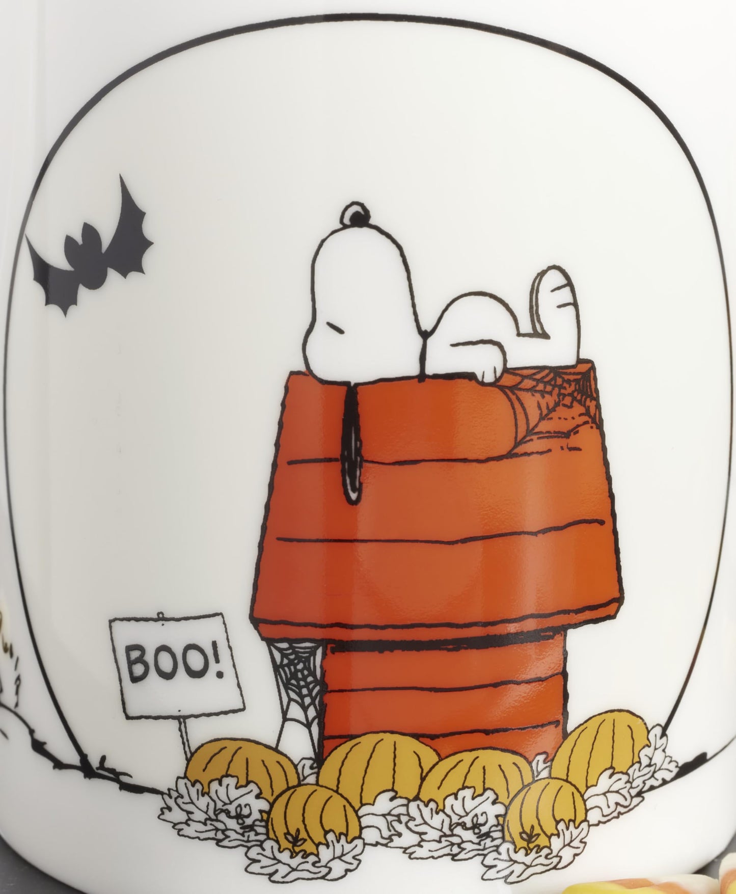 Lenox Coffee Mugs, PEANUTS The Great Pumpkin 11 Oz Mugs Set of 4, Assorted, Porcelain, Snoopy, Charlie Brown Halloween Drinkware Set, Dishwasher Safe, Microwave Safe, Halloween Decor (11 Oz 4 Piece)
