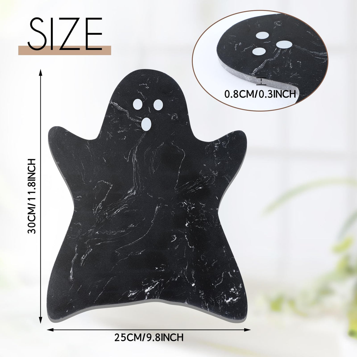 Reallnaive Black Ghost Marble Cheese Board Charcuterie Cutting Tray Marble Serving Decorative for Decoration Charcuterie Kitchen