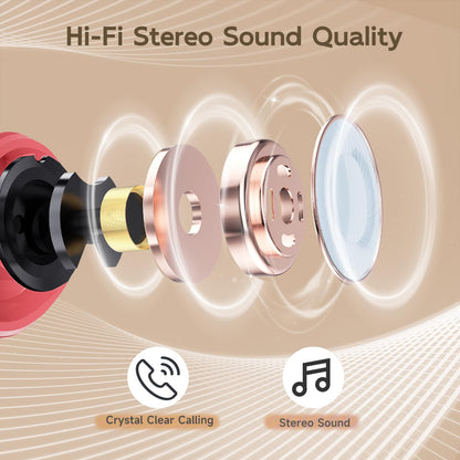Wireless Ear buds Bluetooth Earbuds Wireless Charging Case Waterproof Headphones Built in Microphone Stereo Bass 64H Playback LED Power Display for iPhone Android Phones Computer Sports Gaming Workout