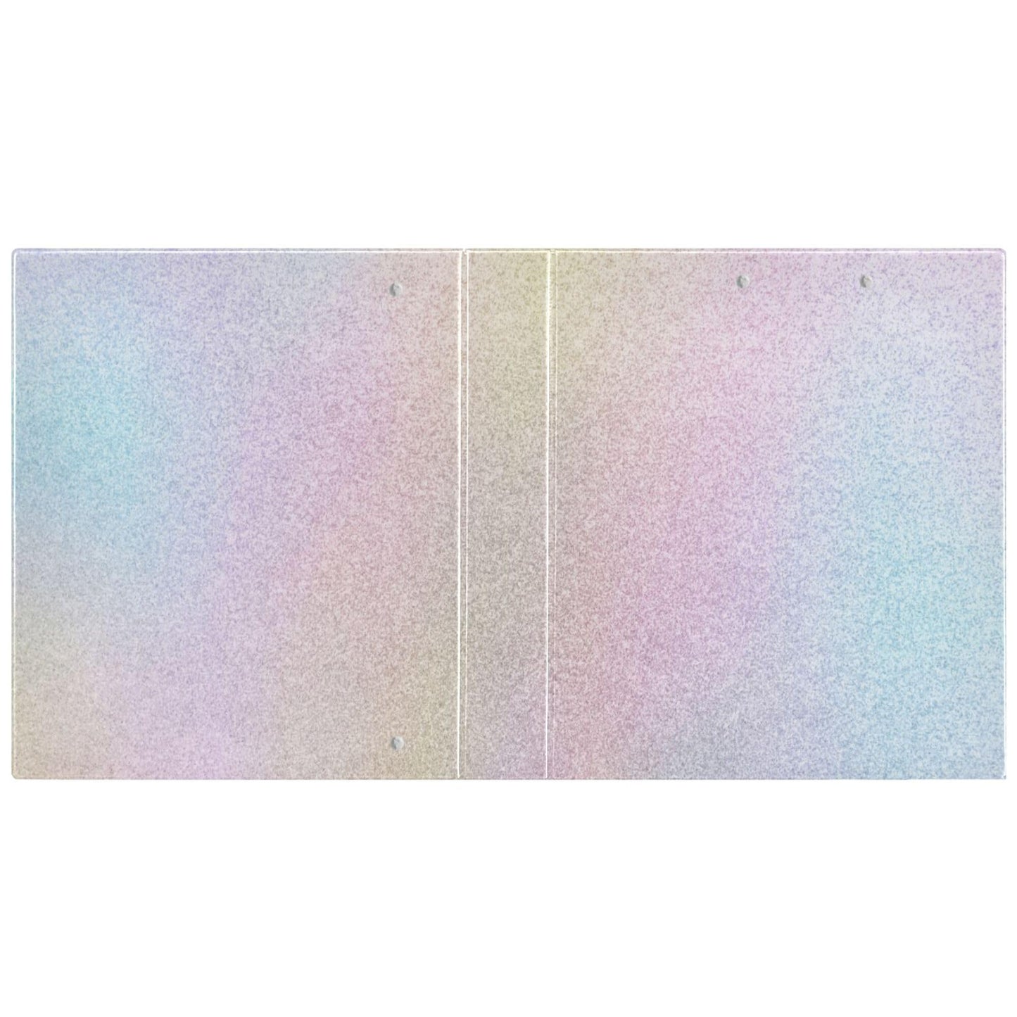 Rainbow Round Ring Binders 1.5 Inch White Pink Gold Marble Tie Dye 3 Ring Clipboard Binder for Office School Work Supplies File Folder Document 200 Sheet Capacity Easy Open