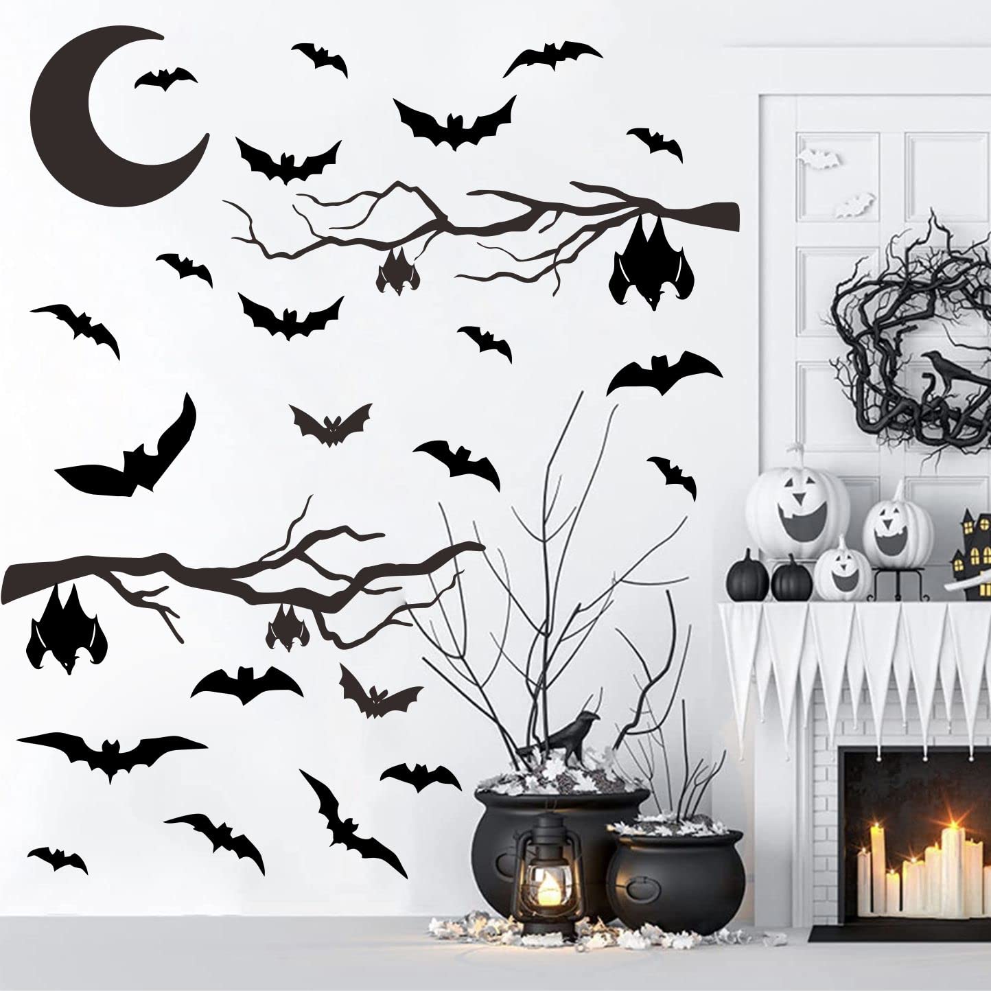 Halloween Bat Wall Decals Halloween Wall Decals Bat Window Decor