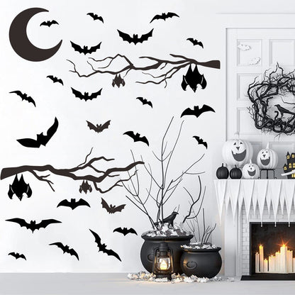Halloween Bat Wall Decals Halloween Wall Decals Bat Window Decor