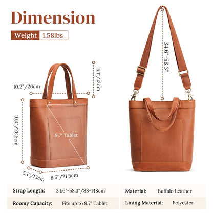 S-ZONE Leather Crossbody Bags for Women Tote Top Handle Handbag Purses Designer Satchel Shoulder Bag