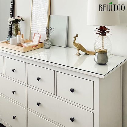BEIUTAO 35 Pack Cabinet Knobs 1-1/4 Inch (30mm), Matte Black Round Drawer Knobs, Stainless Steel Top & Zinc Alloy Base Kitchen Cabinet Hardware for Dresser, Bathroom Cabinets (Screws Included)
