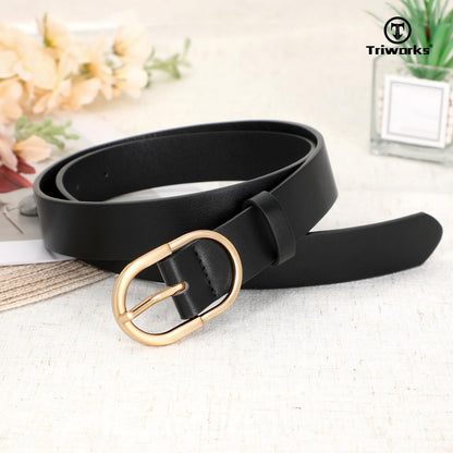 TRIWORKS 3 Pack Women Belts For Jeans Pants Dresses Ladies Leather Waist Belts