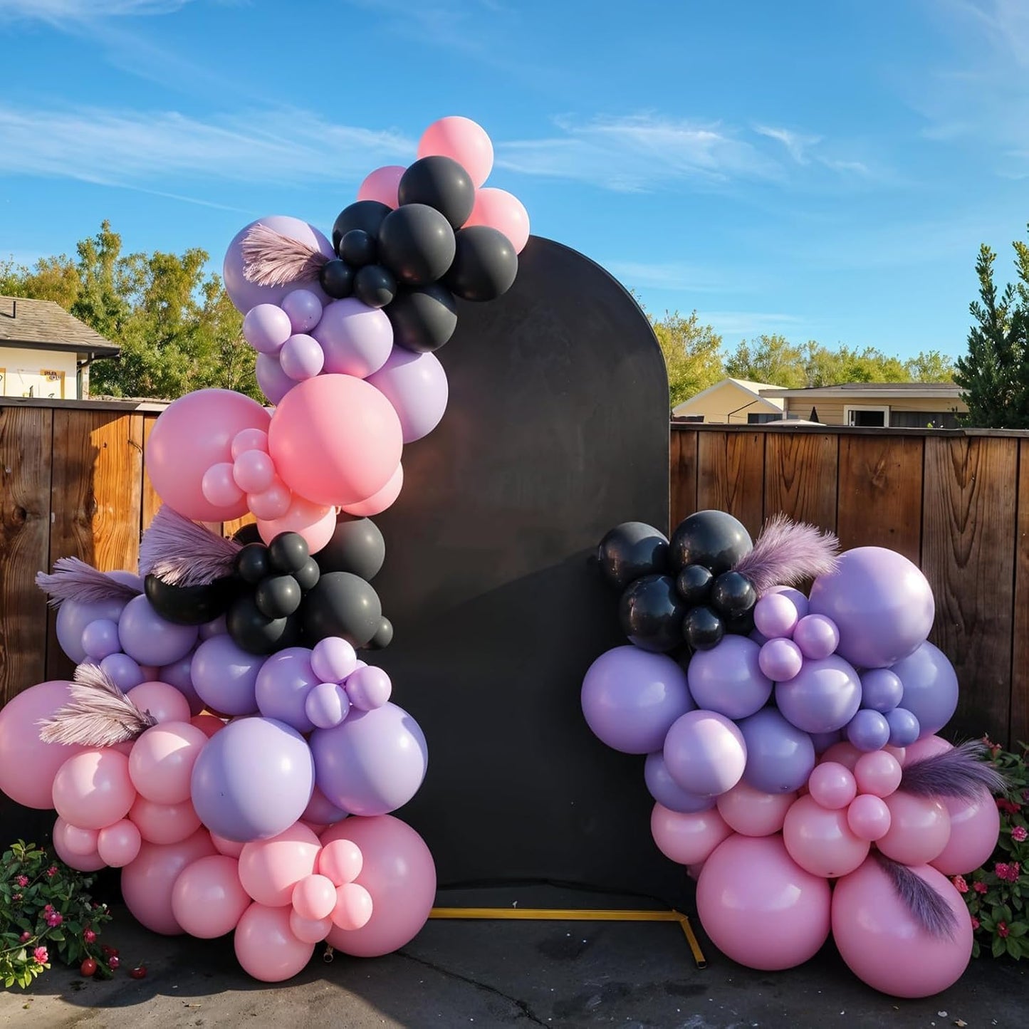 Halloween Balloon Arch Garland Kit,Black Pink Purple Ghost Foil Pumpkin Ghost Balloons for Family Halloween Party Background Classroom Decorations Cosplay Theme Party