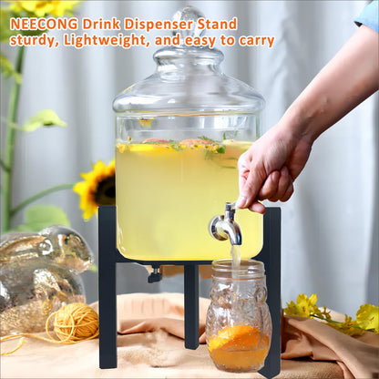 NEECONG Drink Dispensers Stand For Party. Universal Beverage Dispensers Stand Adjustment Range 7.1 to 11.5 inches Wide, Holder For Most 1 to 3.5 Gallon Beverage Dispensers (stand only)