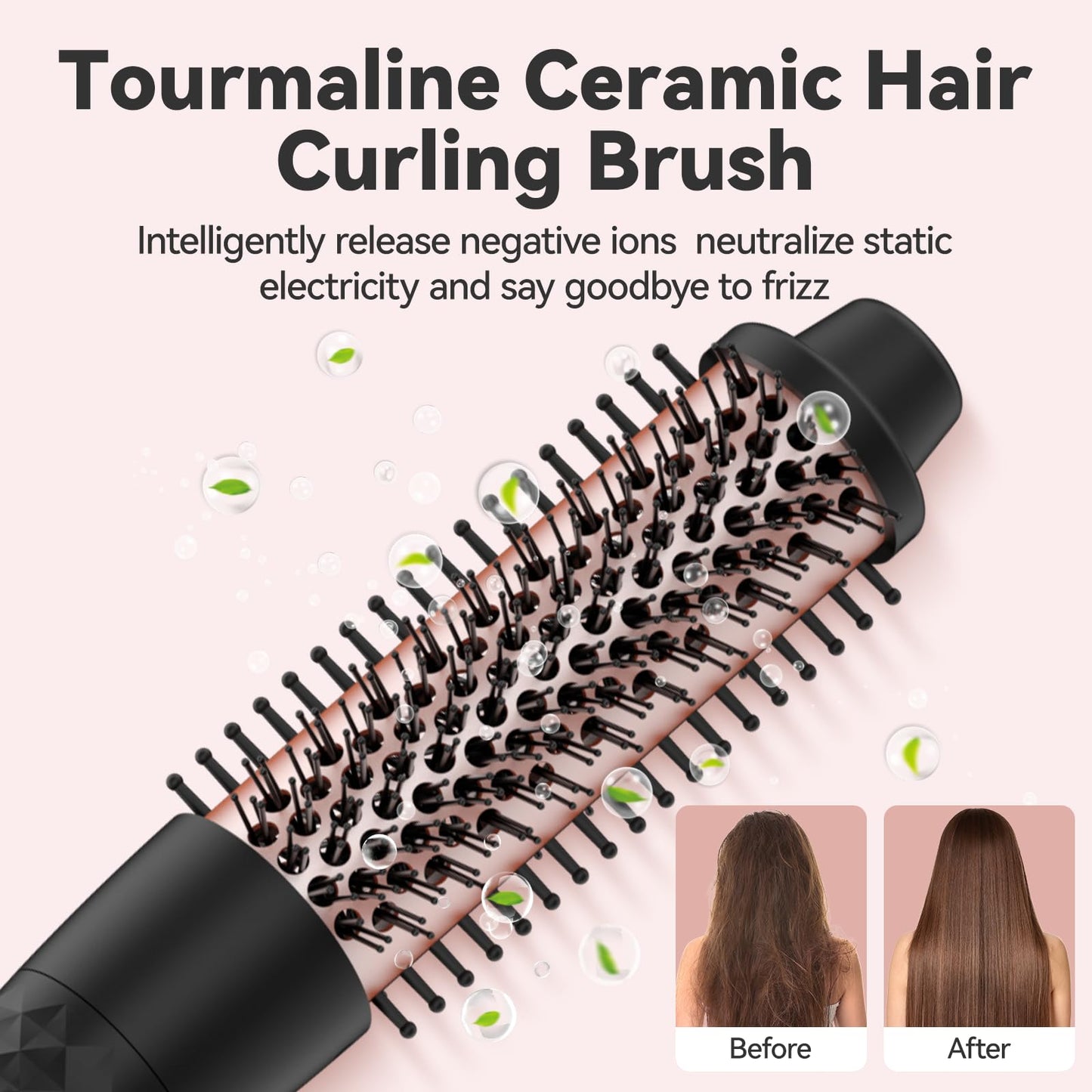 Maxt 5-in-1 Interchangeable Curling Iron Wand Set with 3 Barrels & Curling Thermal Brush | Ceramic Coated for Long-Lasting Curls, Waves Hair Curler (0.35-1.25 inch)
