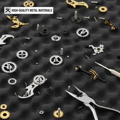 Scorpion 3D Metal Puzzles for Adults, 454PCS Stainless Steel DIY Mechanical Model Kit, No Glue Assembly with Movable Joints, Challenging Metal Building Kit Desk Decor Gift (Black-Glod)