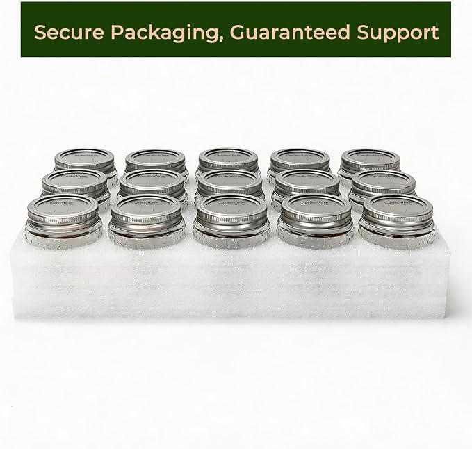 CycleMore 8oz Mason Jars, 30 Pack Dual Dot Jar With Silver Separable Lids & Colorful Plastic Lids, Tiny Glass Jars for Honey, Jam, Jelly, Wedding Favors, Kitchen Food Storage,