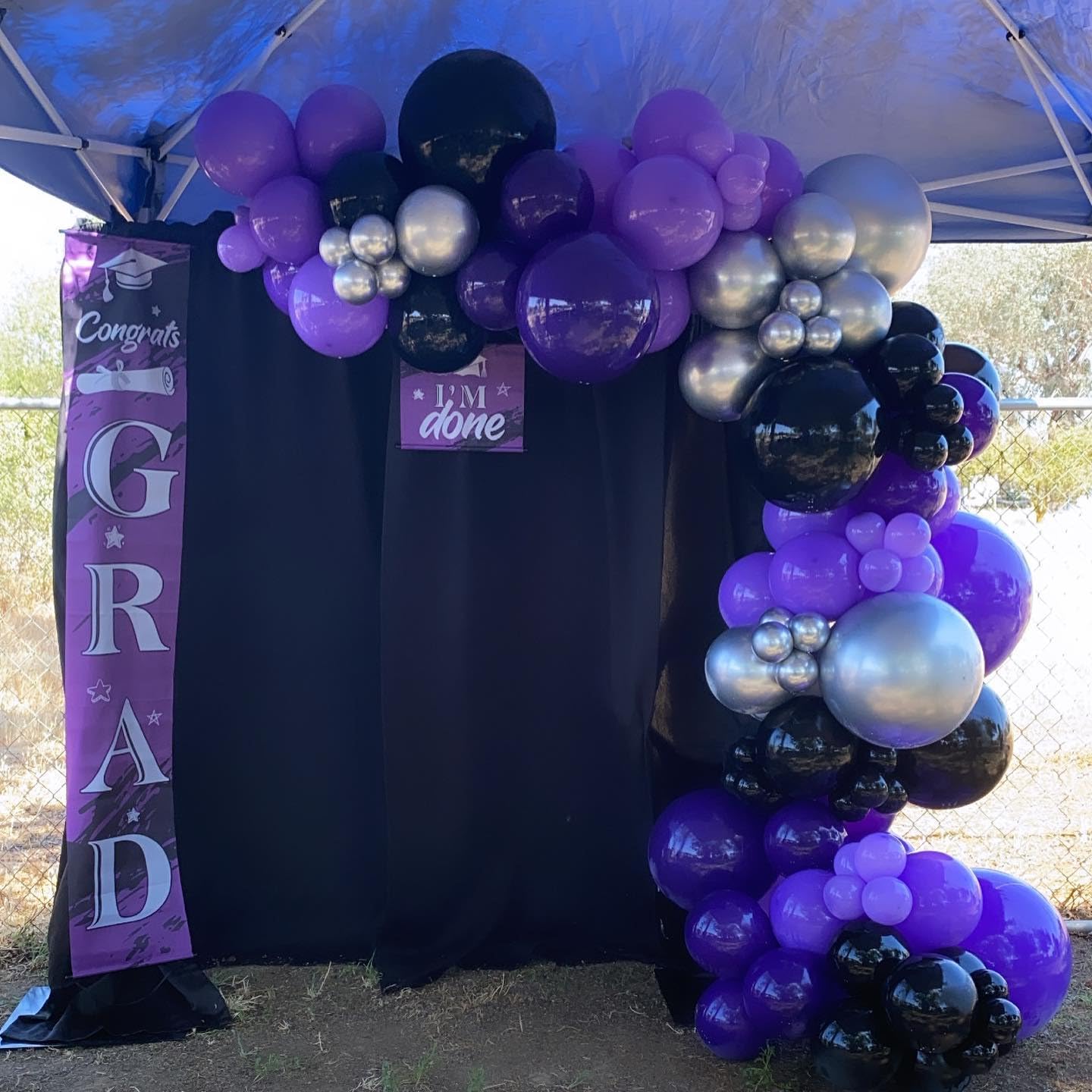 ADOINBY Purple and Black Balloon Arch Kit, 140Pcs Black Purple Metallic Silver and Confetti Balloon Garland kit, 22 18 12 10 5 Inch Different Size Balloons for Halloween Birthday Party Decorations