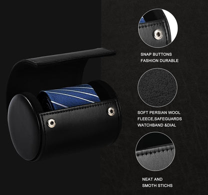 HZJYW Tie Box Travel Case Men's Necktie Gift Box and Bow Tie Storage Travel Gift Box