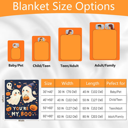 60×50 Halloween Throw Blanket for Women Men, Summerween Couple Boo Throw Blanket, Halloween Fall Flannel Blankets Hallo-Ween Boo Basket Stuffers for Him Her National Boyfriend Day Sofa Blankets