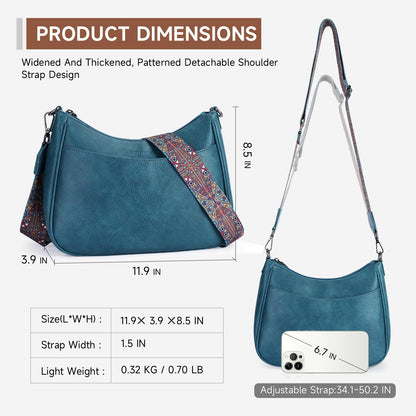 APHISON Crossbody Bags for Women Trendy, Leather Crossbody purse with Adjustable Strap, Women's Crossbody Shoulder Handbags