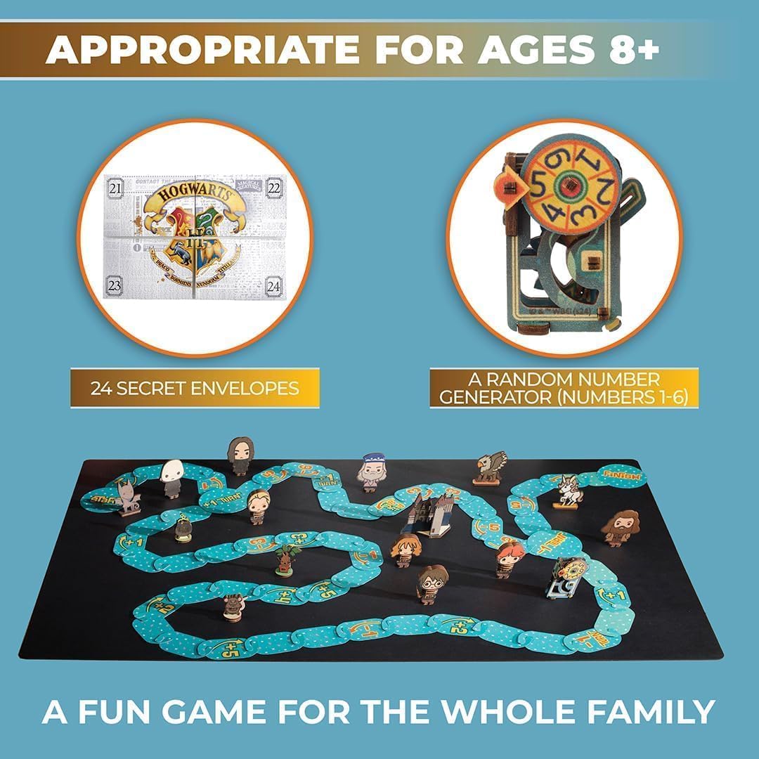 UGEARS Harry Potter Advent Calendar 2025 Road to Hogwarts – 3D Wooden Puzzles for Adults with 16 Figurines, 60 Game Board, 24 Secret Envelopes – Christmas Advent Calendar 2025 Harry Potter Gifts