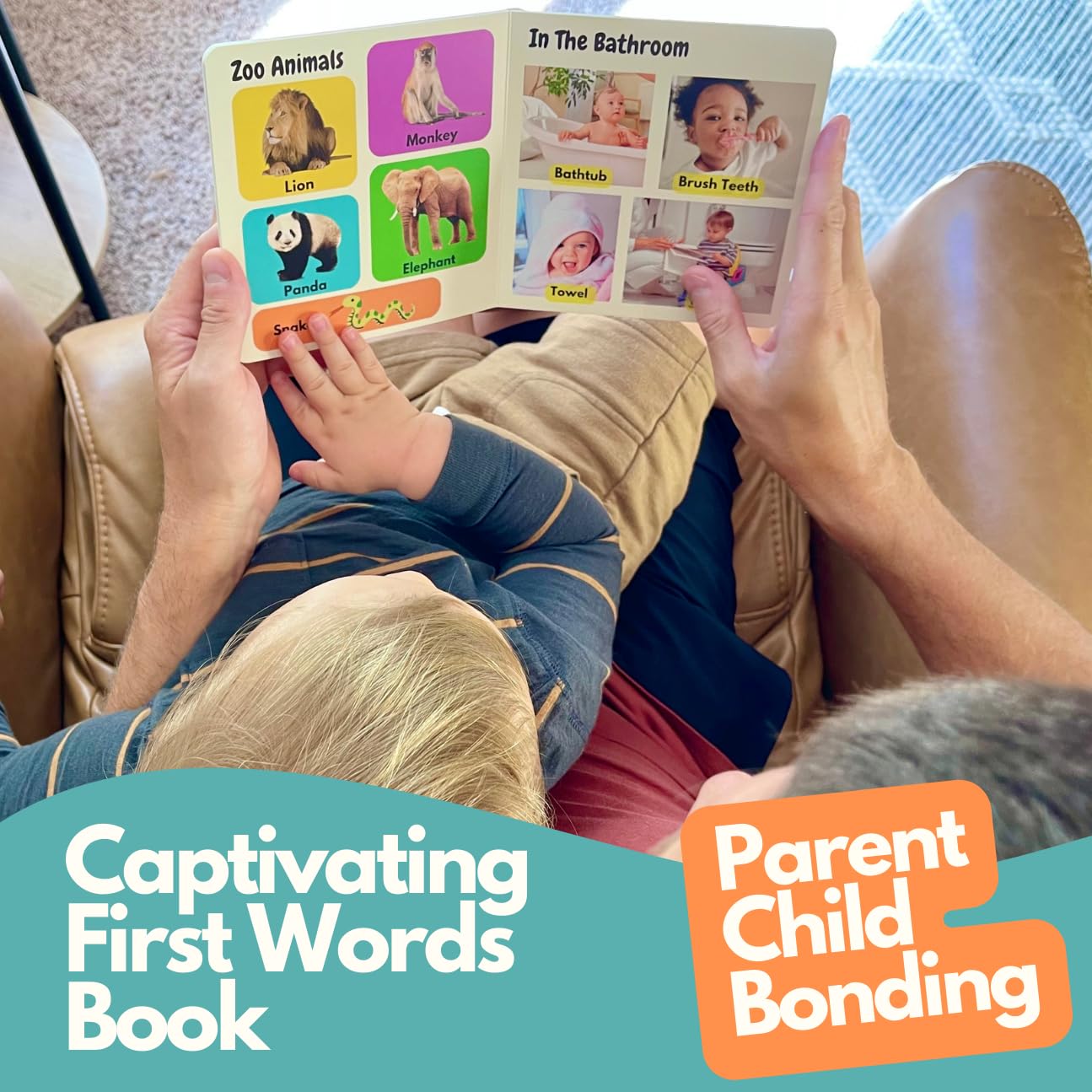 Speech Therapy Materials & Learning Toys for 1-2 Year Old, Preschool Learning Activities with Phonic Baby Flash Cards for 12 to 18 Months, Montessori Toys, First Words & Board Books by Pidoko Kids