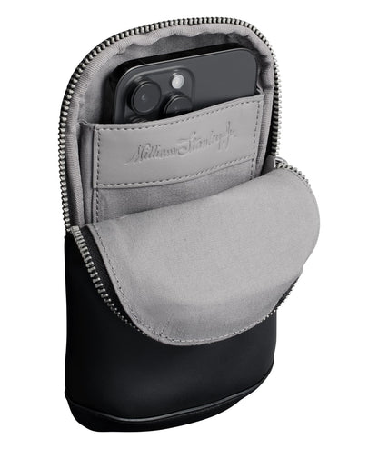 STANLEY Cross Bottle Essentials Case Max | Phone, Wallet, Keys Holder for Water Bottle | Faux Leather Accessory Pouch for Carry All Strap | Tumbler Cup Accessories | BPA-Free | Black