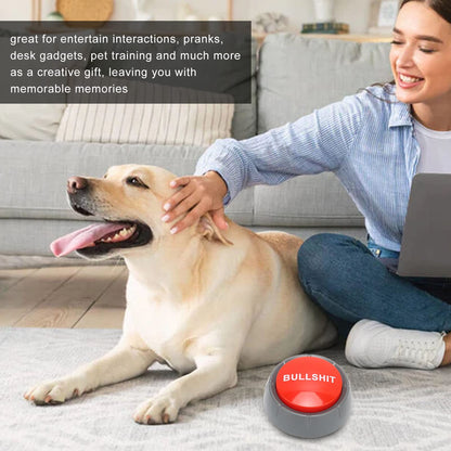 Game Answer Buzzers Alarm Buttons, Talking Press Type Buzzer, ABS Game Buzzer for Pranks, Desk Gadgets, Pet Training