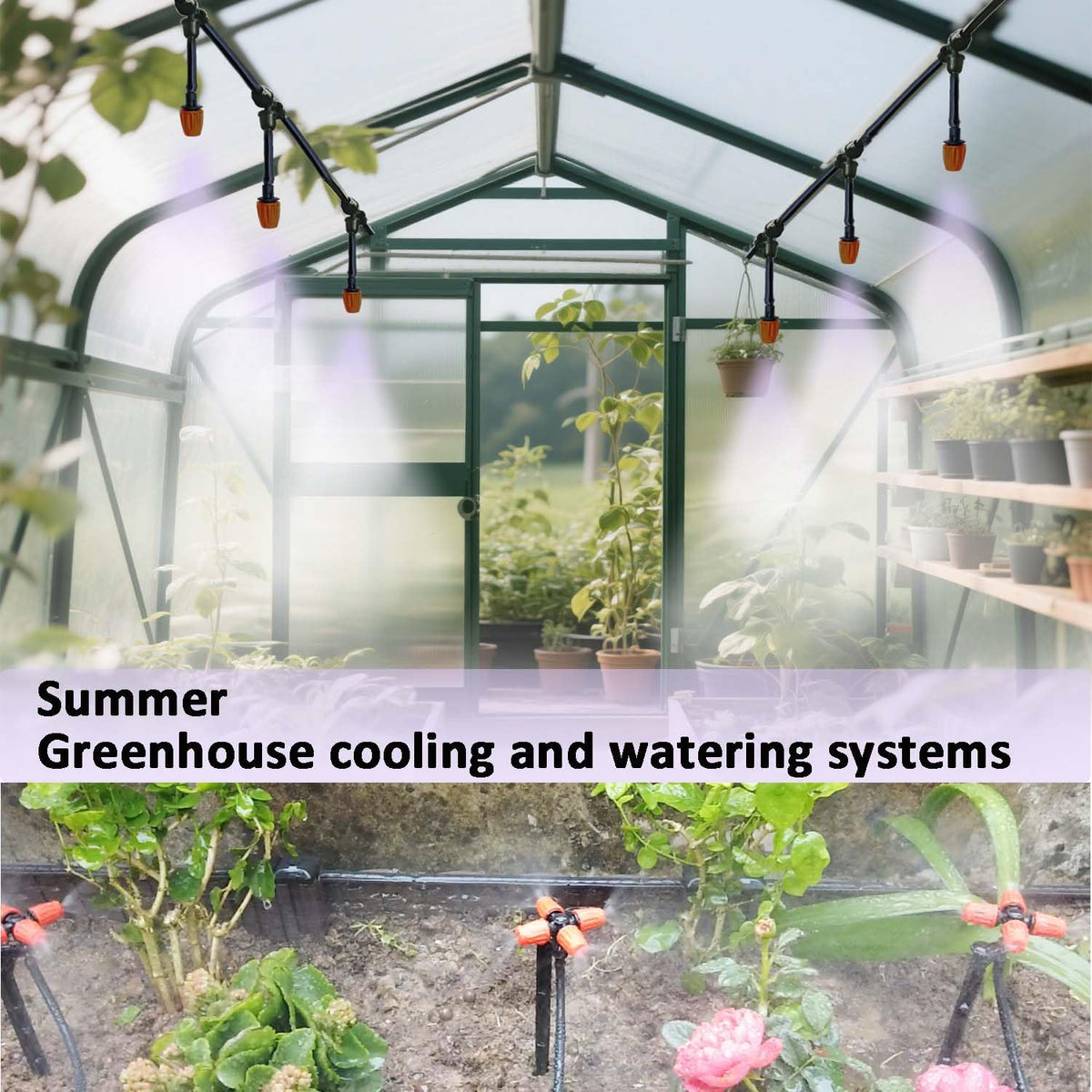 160Ft Drip Irrigation System with Water Timer for Garden, Main Water Hose ID 1/2inch 30Ft, 1/4in 130Ft, Sufficient Water Pressure, Irrigation Dripper Waterflow Evenly, Easy DIY Garden Watering System