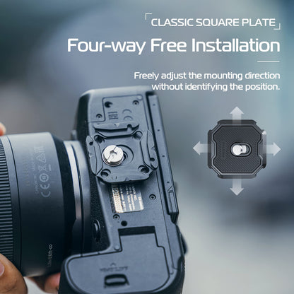 ULANZI F38 Camera Shoulder Strap Mount Quick Release for Shoulder Straps Kit V2, QR Plate Camera Tripod Mount