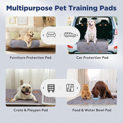 Washable Pee Pads for Dogs, 2 Pack Large 41"x41" Super Absorbent Reusable Pads for Dog Training Pads, 100% Waterproof Non-Slip Pee Pads Whelping Pads Dog Playpen Pads Crate Mat Crate Pads Dog Products