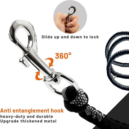 Paracord Dog Collar, Adjustable Soft Nylon Pet Collars for Medium Large Dogs(19"-23"), Stylish Pet Gear for Boys, XL(Set of 1, Black Skull Collar+Leash)