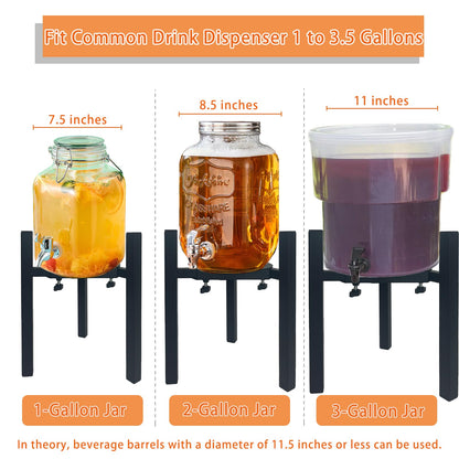 NEECONG Drink Dispensers Stand For Party. Universal Beverage Dispensers Stand Adjustment Range 7.1 to 11.5 inches Wide, Holder For Most 1 to 3.5 Gallon Beverage Dispensers (stand only)