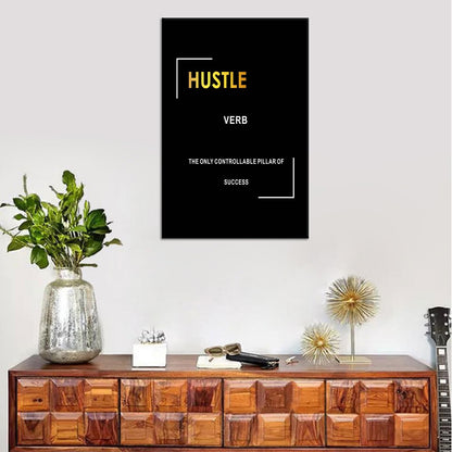 Motivational Canvas Wall Art Inspirational Entrepreneur Quotes Poster Print Inspiring Positive Sign Picture Painting Artwork for Modern Home Gym Bedroom Living Room Ready to Hang [12''W X 18''H]