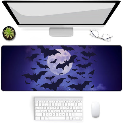 VANZEV Gaming Mouse Pad, Mouse Pad, Desk Mat, Non-Slip Rubber Base MousePads for Computers Laptop Office School Home Accessories Decor 31.5" x 11.8"，Gothic Bat