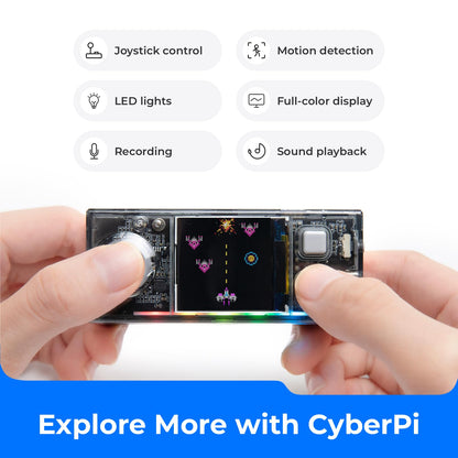 Makeblock Cyberpi Project-Based Coding Kit, Coding for Kids Support Scratch & Python Programming, STEM Projects for Kids Ages 8-12, Robotics Kit Support IoT Technology with Built-in WiFi Module