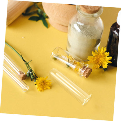 Abaodam 5pcs Clear Glass Test Tube Propagation Vases Multi-use Hydroponic Plant Holders for Home and Office Decor Elegant Terrarium Flower Display Sturdy Design