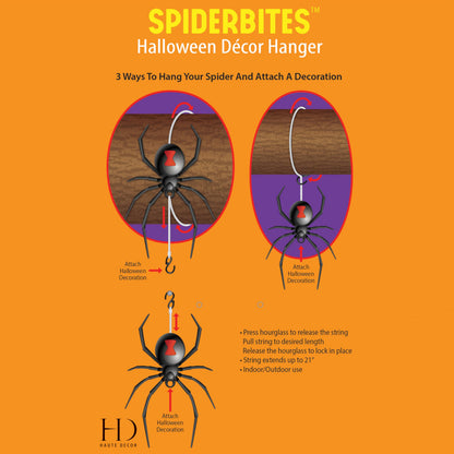 Haute Decor SpiderBites Halloween Décor Hanger 1-Pack