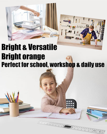 39in Clear Plastic Meter Stick with Handle, Detachable Sectional Teacher Ruler, Transparent Classroom Measuring Stick for Math Science Whiteboard Chalkboard