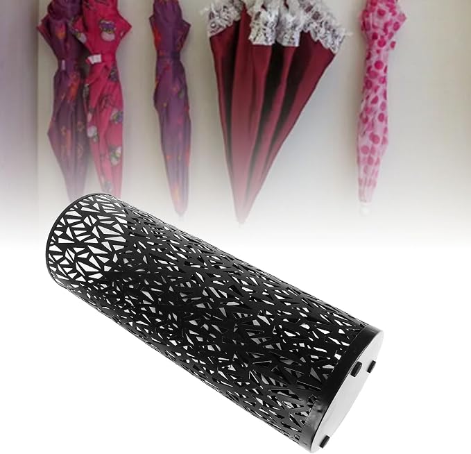 Semme Round Metal Umbrella Holder, and Watertight, Modern Design, Stable for Entryway, Office, Home Use (S)