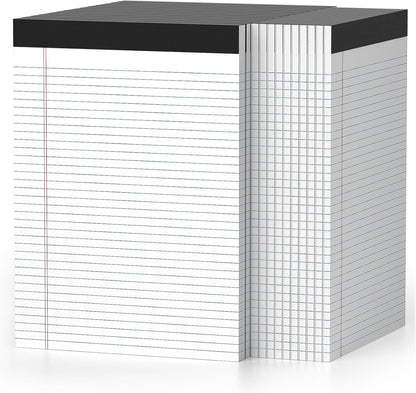 24 Pcs Legal Pads 8.5" x 11" College Ruled Note Pads 8.5 x 11.75 Inch Micro-Perforated Notepad 720 Sheets in Total Lined Writing Paper Notebook for Office, School Supplies & To-Do Lists 30 Sheets/Pad