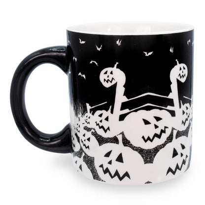 Disney The Nightmare Before Christmas 18-Ounce Ceramic Mug With 3D Jack Skellington Sculpt Inside | Large Coffee Cup For Espresso, Caffeine, Home & Kitchen Essentials | Tim Burton Halloween Gifts