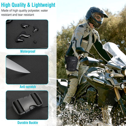 HUANLANG Drop Leg Bag for Men Women - Motorcycle Thigh Bag with Removable Leg Harness for Outdoor Activities