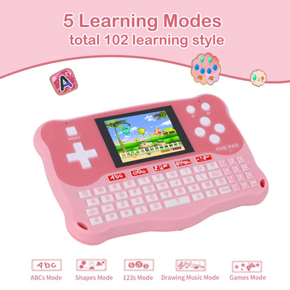 Kids Tablet/Baby Learning Pad with 102 Activities/Toddler Tablet with ABC/Words/Music/Math Interactive Educational Electronic Toys Gifts Handheld Game for Preschool Boys Girls Ages 3-12